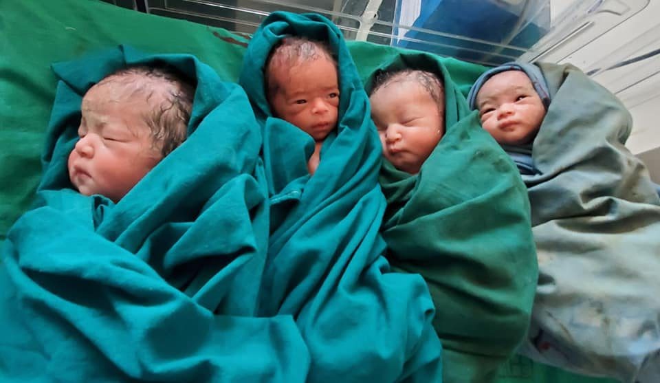 थापाथली अस्पतालमा २८ वर्षकी युवतीले जन्माइन् एकैपटक ५ शिशु