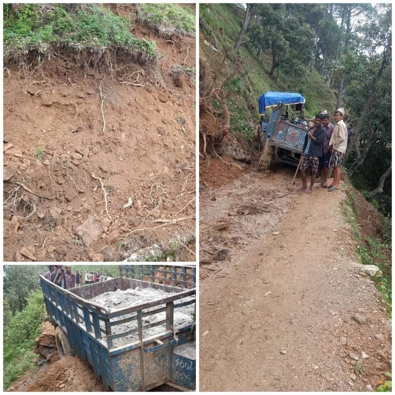 शान्तिनगर, नारिदाङ जोड्ने सडक स्तरउन्नति नहुँदा स्थानियलाई सास्ति